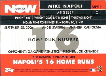 2007 Topps - Generation Now #GN212 Mike Napoli Back