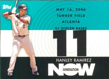 2007 Topps - Generation Now #GN309 Hanley Ramirez Front