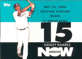 2007 Topps - Generation Now #GN313 Hanley Ramirez Front