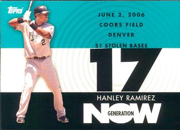 2007 Topps - Generation Now #GN315 Hanley Ramirez Front