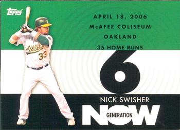 2007 Topps - Generation Now #GN365 Nick Swisher Front