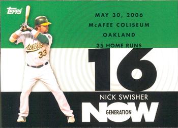 2007 Topps - Generation Now #GN375 Nick Swisher Front