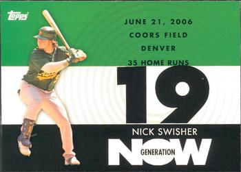 2007 Topps - Generation Now #GN378 Nick Swisher Front