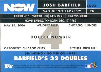 2007 Topps - Generation Now #GN554 Josh Barfield Back
