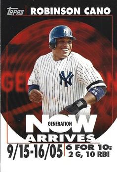 2007 Topps - Generation Now Arrives (Vintage) #GNV34 Robinson Cano Front