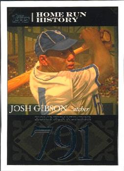 2007 Topps - Josh Gibson Home Run History #JG100 Josh Gibson Front