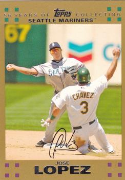 2007 Topps - Gold #71 Jose Lopez Front