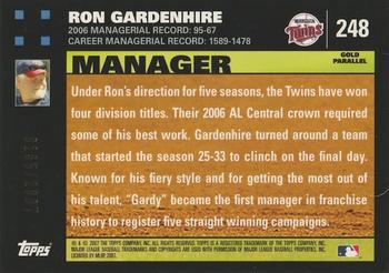 2007 Topps - Gold #248 Ron Gardenhire Back
