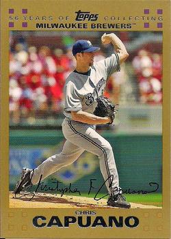 2007 Topps - Gold #396 Chris Capuano Front