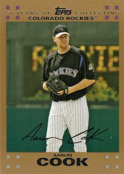 2007 Topps - Gold #415 Aaron Cook Front