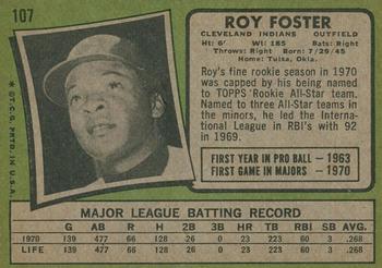 2020 Topps Heritage - 50th Anniversary Buybacks #107 Roy Foster Back