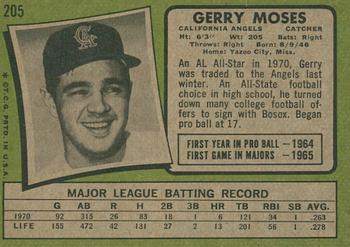 2020 Topps Heritage - 50th Anniversary Buybacks #205 Gerry Moses Back