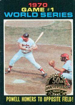 2020 Topps Heritage - 50th Anniversary Buybacks #327 1970 World Series Game 1 Front