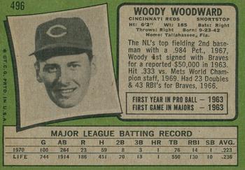 2020 Topps Heritage - 50th Anniversary Buybacks #496 Woody Woodward Back
