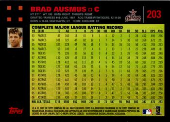 2007 Topps - Red Back #203 Brad Ausmus Back