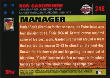 2007 Topps - Red Back #248 Ron Gardenhire Back