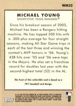 2007 Topps - Walmart #WM32 Michael Young Back