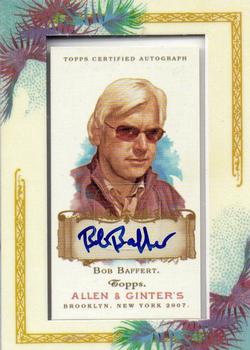 2007 Topps Allen & Ginter - Autographs #AGA-BB Bob Baffert Front