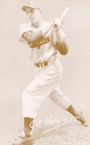 1980 Exhibit - Sepia #NNO Gil Hodges Front