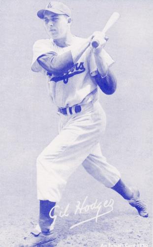 1980 Exhibit - Blue #NNO Gil Hodges Front