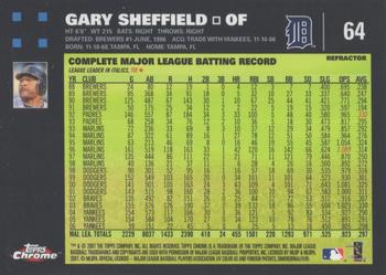 2007 Topps Chrome - Refractors #64 Gary Sheffield Back