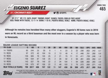 2020 Topps - Gold Foil #465 Eugenio Suarez Back