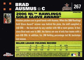2007 Topps Chrome - X-Fractors #267 Brad Ausmus Back