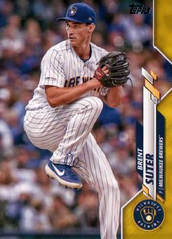 2020 Topps - Yellow #477 Brent Suter Front