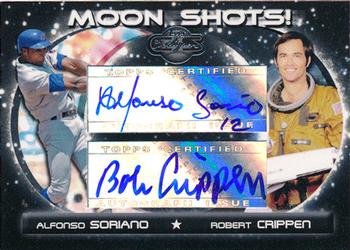 2007 Topps Co-Signers - Moon Shots Autographs Dual #DMS-SC Alfonso Soriano / Robert Crippen Front