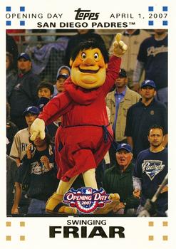 2007 Topps Opening Day - Gold #211 Swinging Friar Front