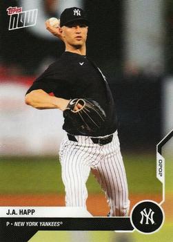 2020 Topps Now Road to Opening Day New York Yankees #OD-45 J.A. Happ Front