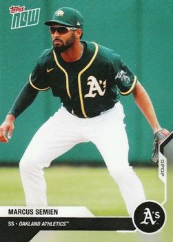 2020 Topps Now Road to Opening Day Oakland Athletics #OD-183 Marcus Semien Front
