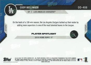 2020 Topps Now Road to Opening Day Los Angeles Dodgers #OD-408 Cody Bellinger Back
