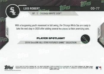 2020 Topps Now Road to Opening Day Chicago White Sox #OD-77 Luis Robert Back