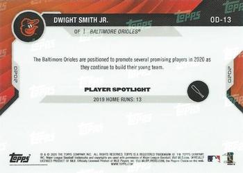 2020 Topps Now Road to Opening Day Baltimore Orioles #OD-13 Dwight Smith Jr. Back