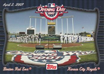 2007 Topps - Opening Day Team vs. Team #OD10 Boston Red Sox / Kansas City Royals Front