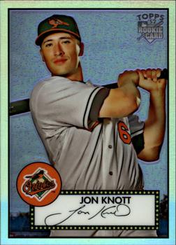 2007 Topps Rookie 1952 Edition - Chrome Refractors #TCRC82 Jon Knott Front