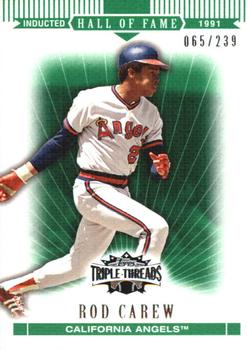 2007 Topps Triple Threads - Emerald #26 Rod Carew Front