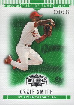 2007 Topps Triple Threads - Emerald #96 Ozzie Smith Front