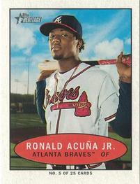 2020 Topps Heritage - 1971 Bazooka Numbered Test #5 Ronald Acuna Jr. Front