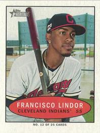 2020 Topps Heritage - 1971 Bazooka Numbered Test #12 Francisco Lindor Front