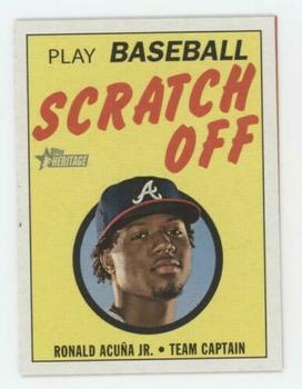 2020 Topps Heritage - 1971 Topps Baseball Scratch-Offs #5 Ronald Acuna Jr. Front