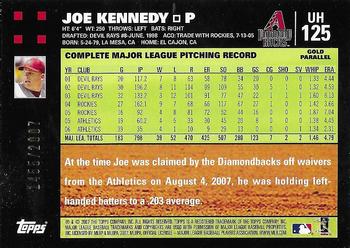 2007 Topps Updates & Highlights - Gold #UH125 Joe Kennedy Back