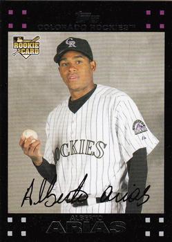 2007 Topps Updates & Highlights - Red Back #UH201 Alberto Arias Front