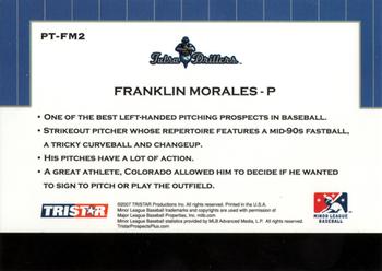 2007 TriStar Prospects Plus - Protential #PT-FM2 Franklin Morales Back
