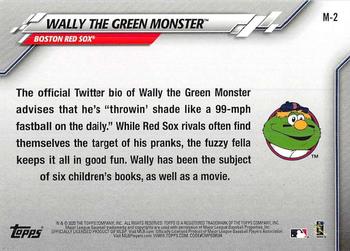 2020 Topps Opening Day - Mascots #M-2 Wally the Green Monster Back