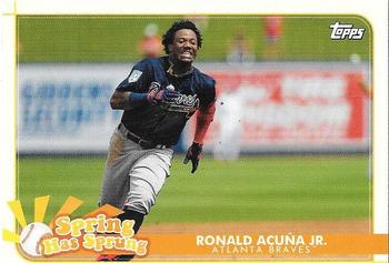 2020 Topps Opening Day - Spring Has Sprung #SHS-15 Ronald Acuña Jr. Front