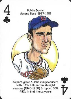 2019 Hero Decks Boston Red Sox Baseball Heroes Playing Cards (15th Edition) #4♣ Bobby Doerr Front