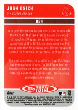 2020 Topps Total #884 Josh Osich Back