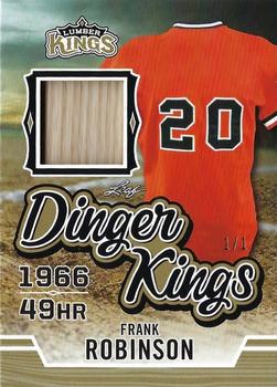 2020 Leaf Lumber Kings - Dinger Kings Relics Gold #DK-06 Frank Robinson Front